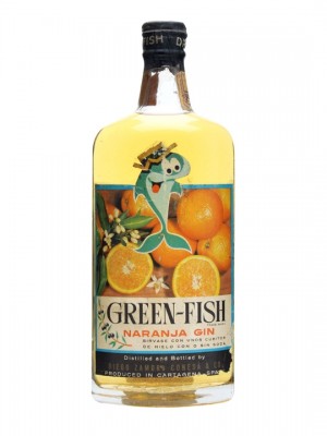 Green-Fish Orange Gin / Spring Cap / Bottled 1960s