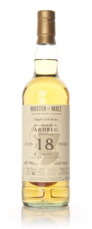 Ardbeg 18 Year Old Single Cask Master of Malt