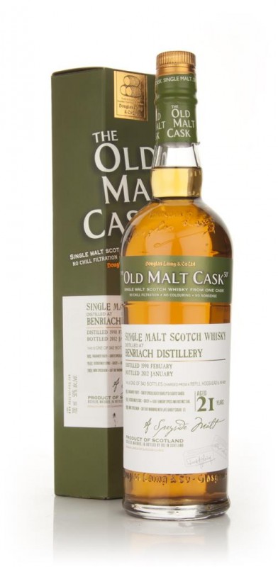 BenRiach 21 Year Old 1990 Old Malt Cask Douglas Laing