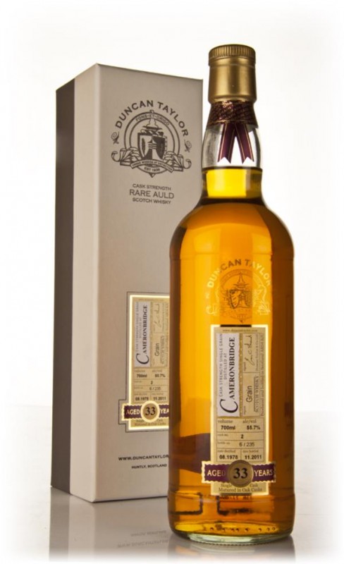Cameronbridge 33 Year Old 1978 Rare Auld Duncan Taylor