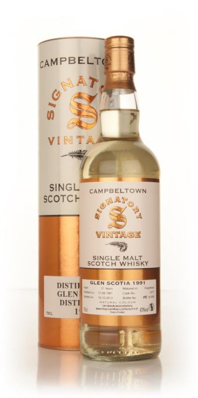 Glen Scotia 21 Year Old 1991 cask 1077 Signatory