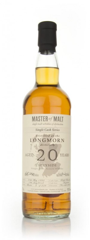 Longmorn 20 Year Old Single Cask Master of Malt