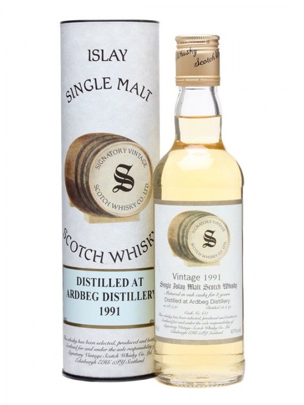 Ardbeg 1991 Half Bottle Bottled 1999 Cask #617 Signatory