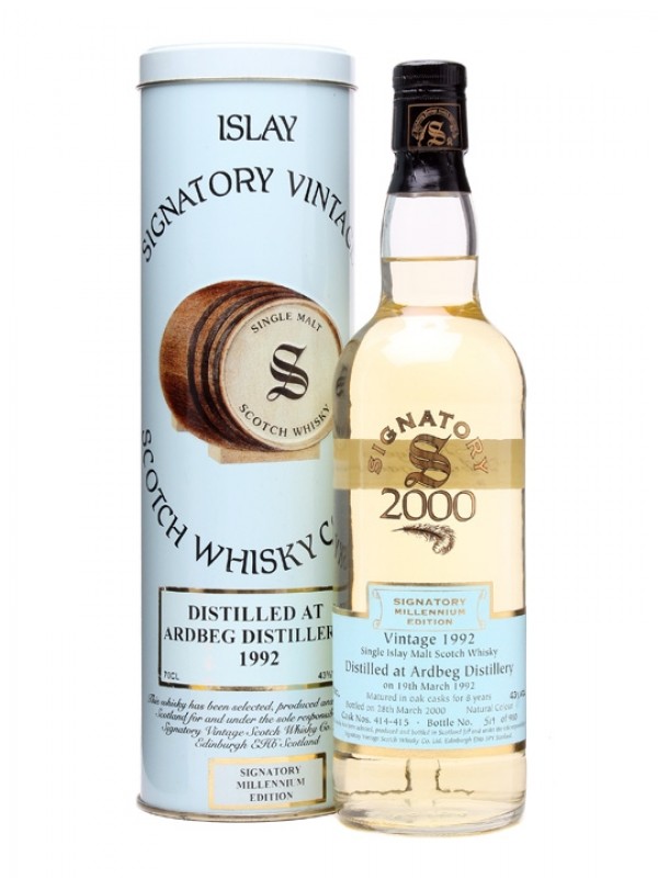 Ardbeg 1992 8 Year Old Signatory Millennium #414 415