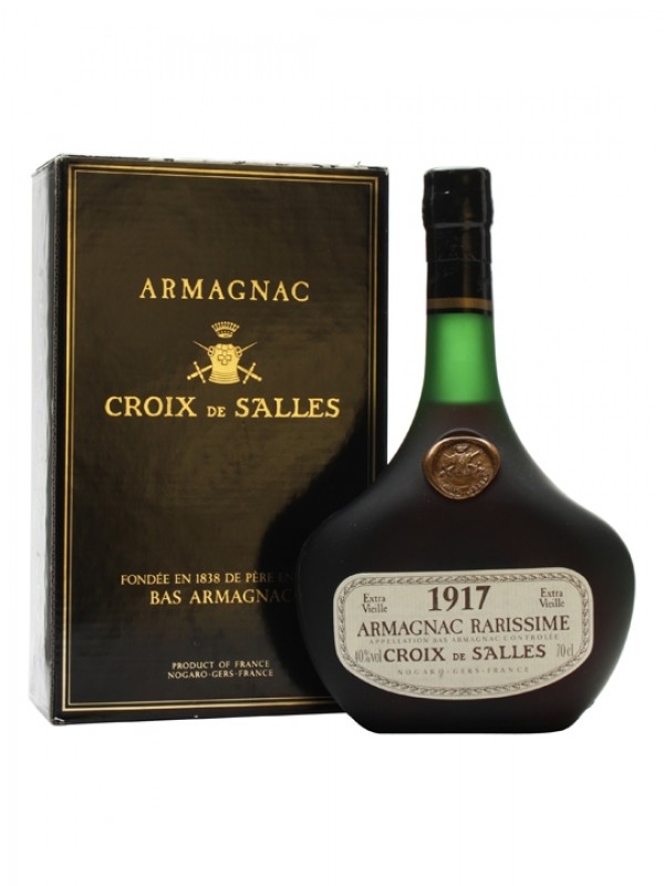 Croix de Salles 1917 Armagnac Bottled 1988