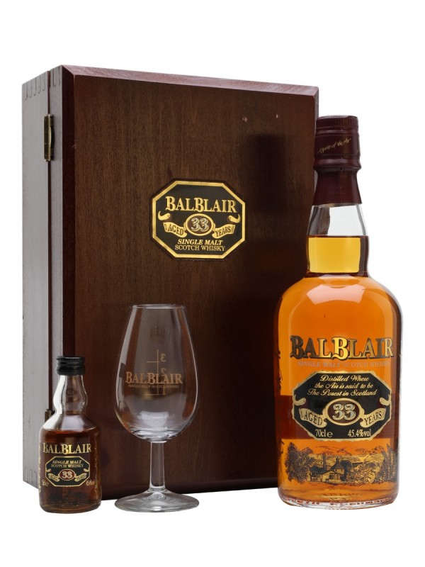 Balblair 33 Year Old Gift Set Nosing Glass + Miniature