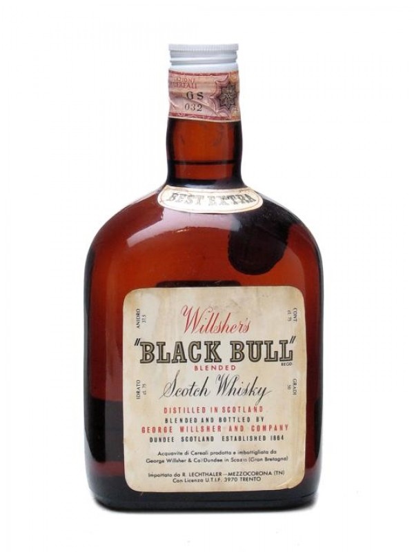 Black Bull Blended Scotch Whisky Bottled 1980's