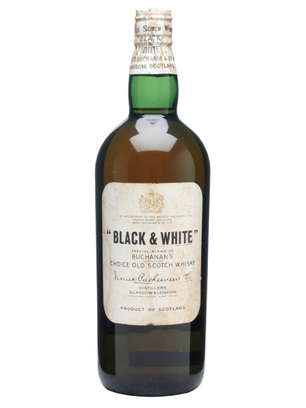 Black & White Bottled 1960s Spring Cap 100cl