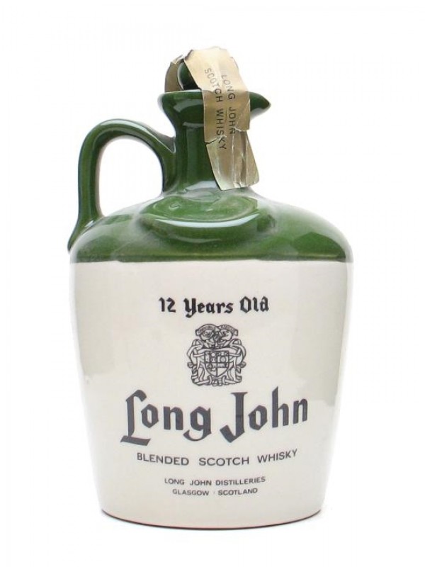 Long John Ceramic 12 Year Old Bottled 1970's