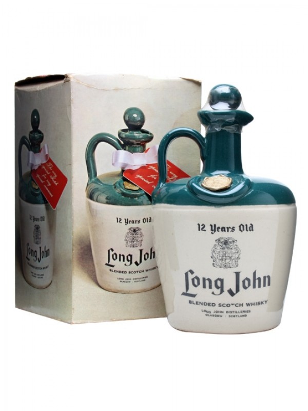 Long John 12 Year Old Ceramic Bottled 1970s