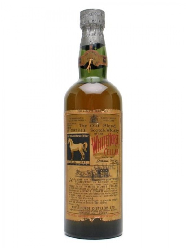 White Horse Late George VI Spring Cap Bottled 1950's