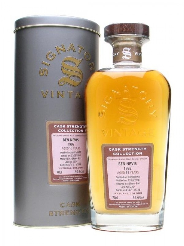 Ben Nevis 1992 15 Year Old Sherry Cask 2304 Signatory