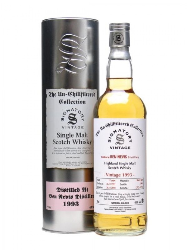 Ben Nevis 1993 17 Year Old Un Chillfiltered Collection Signatory