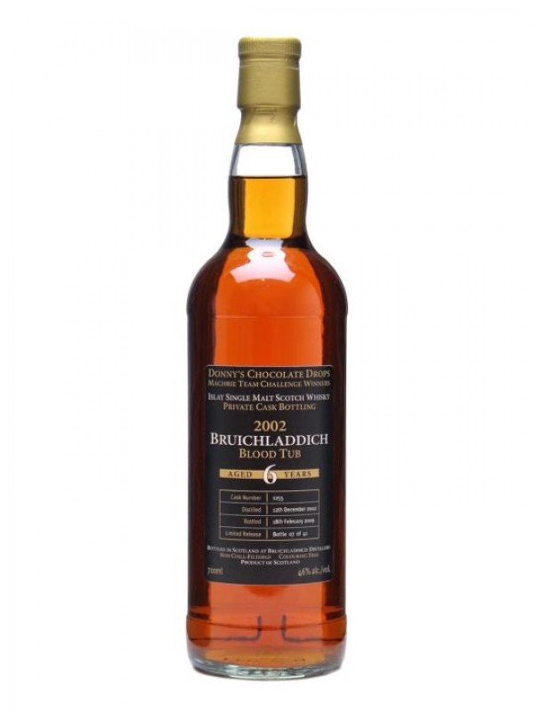 Bruichladdich 2002 6 Year Old Blood Tub Independent Bottling