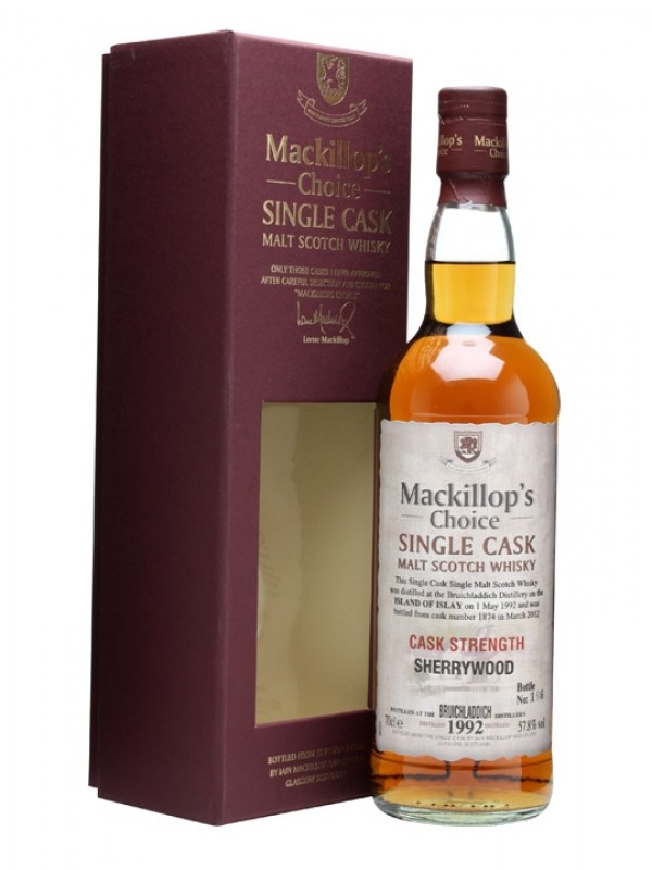 Bruichladdich 1992 Sherrywood Cask #1874 Mackillop's Choice