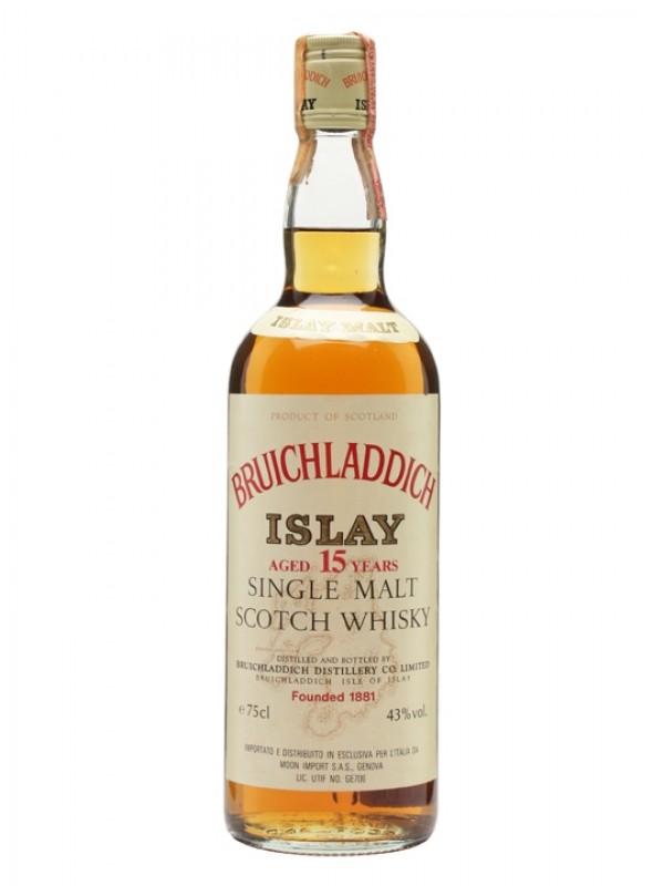 Bruichladdich 15 Year Old Cask Strength Bottled 1980s
