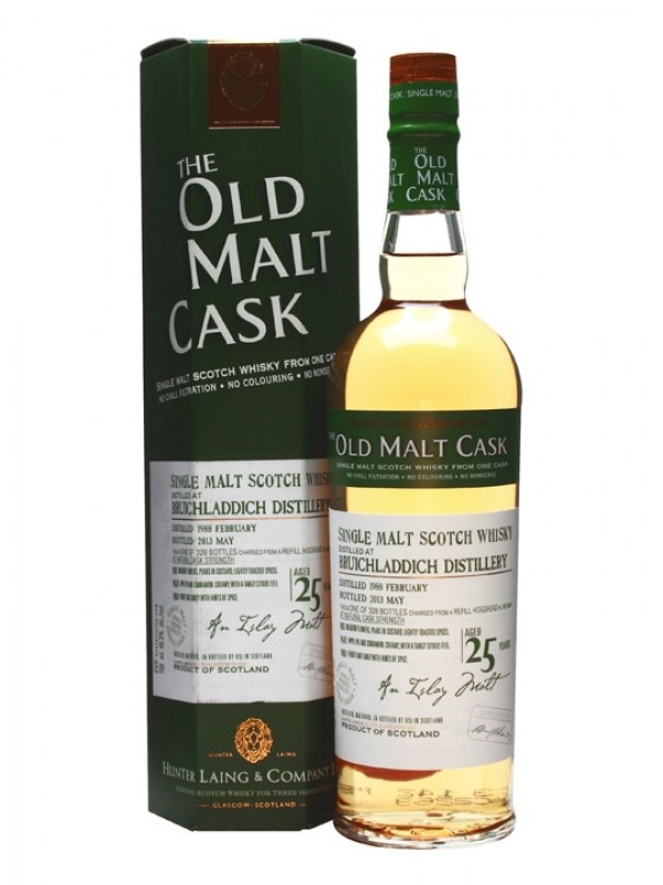 Bruichladdich 1988 25 Year Old Cask #9810 Old Malt Cask Hunter Laing
