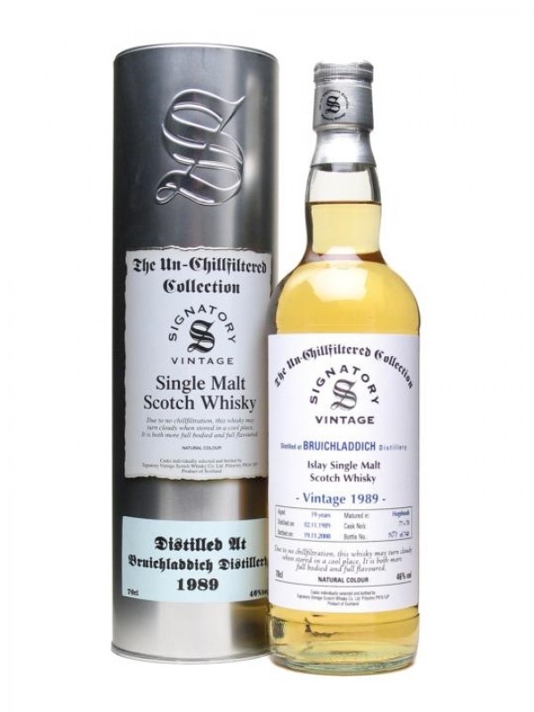 Bruichladdich 1989 19 Year Old Signatory Un-Chillfiltered Collection