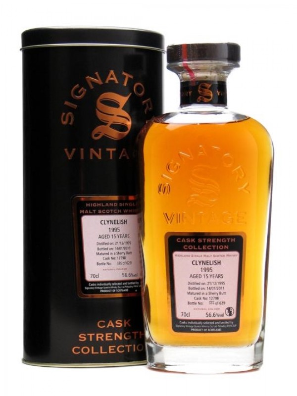 Clynelish 1995 15 Year Old Sherry Butt #12798 Signatory