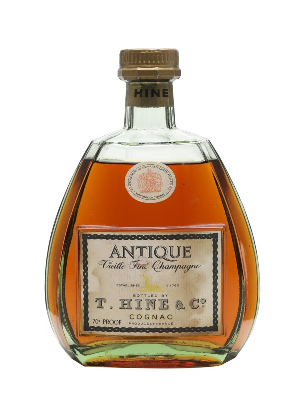 Hine Antique Fine Champagne Cognac Bottled 1960s