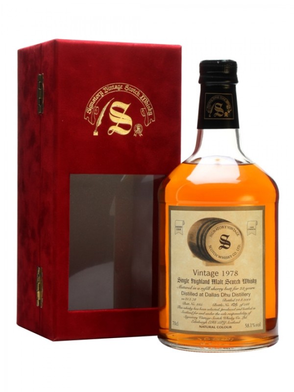 Dallas Dhu 1978 23 Year Old Refill Sherry Signatory