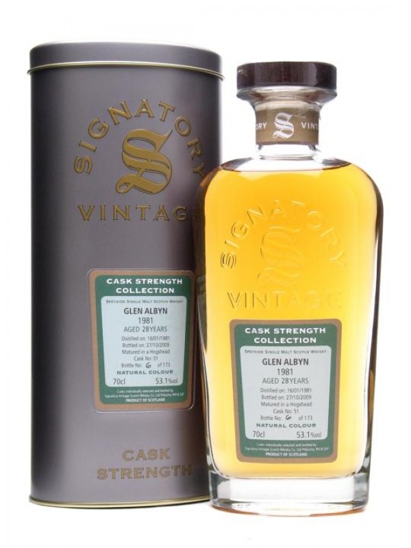 Glen Albyn 1981 28 Year Old Signatory Cask Strength Collection