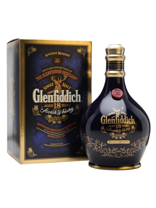 Glenfiddich 18 Year Old Ancient Reserve Blue Spode