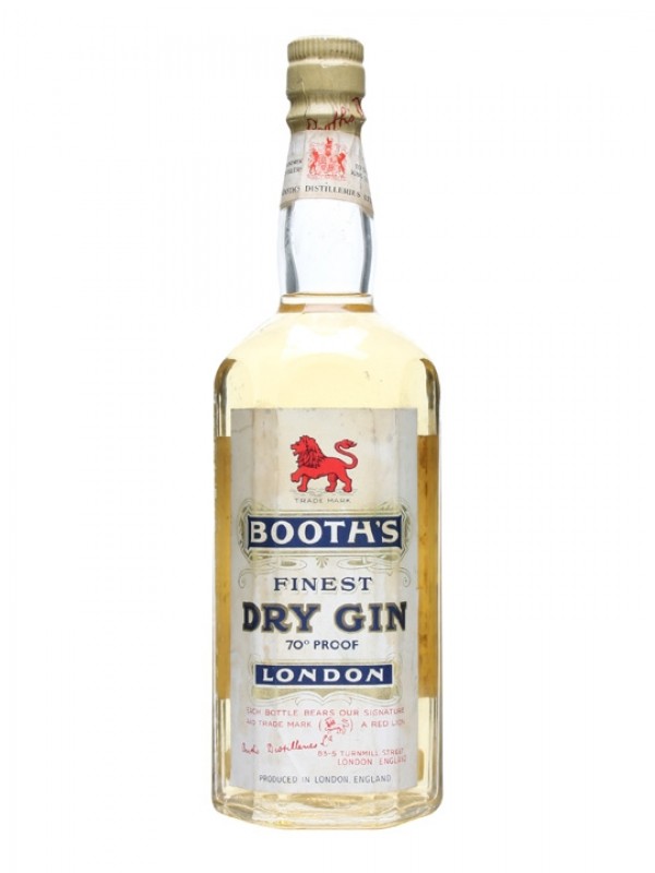 Booth's Dry Gin Bottled 1950s