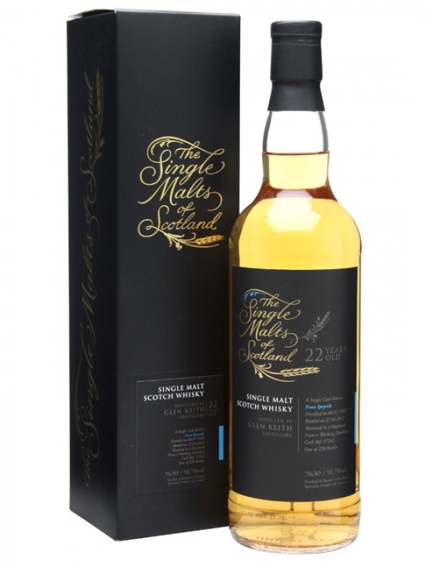 Glen Keith 1989 22 Year Old Single Malts of Scotland