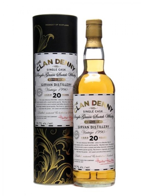 Girvan 1990 20 Year Old Clan Denny Single Grain Douglas Laing