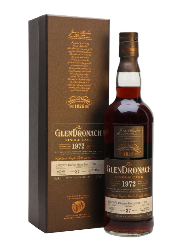 Glendronach 1972 37 Year Old Oloroso Sherry Butt #705