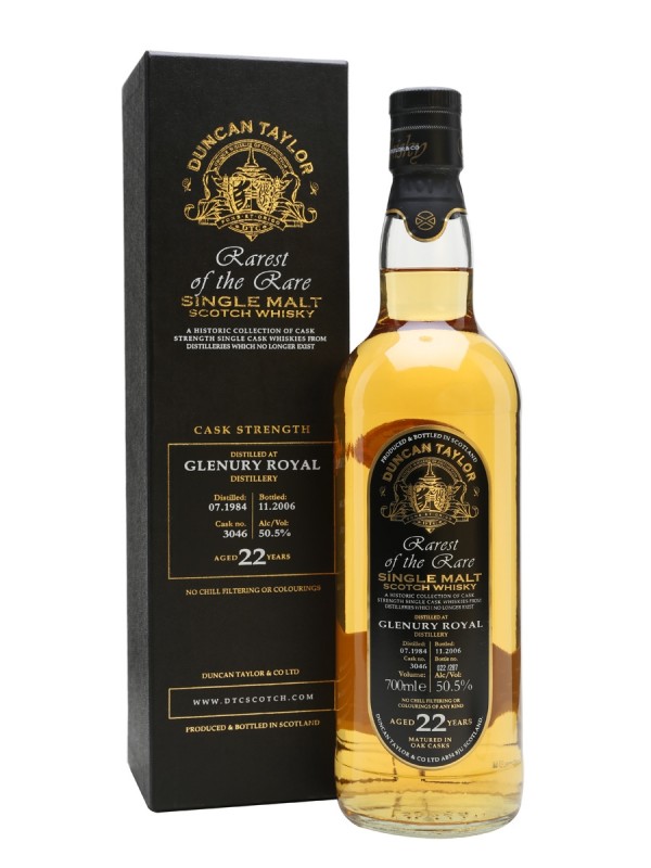 Glenury Royal 1984 22 Year Old Duncan Taylor Rarest of the Rare