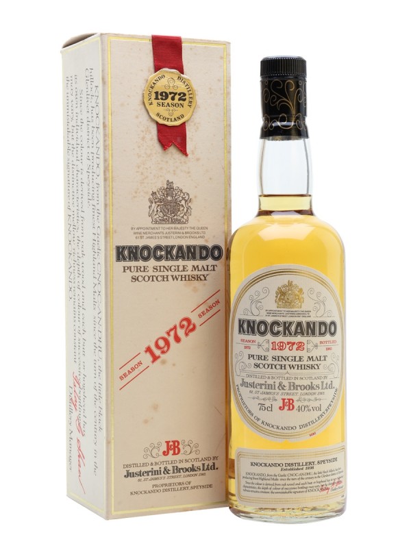 Knockando 1972 Bottled 1985