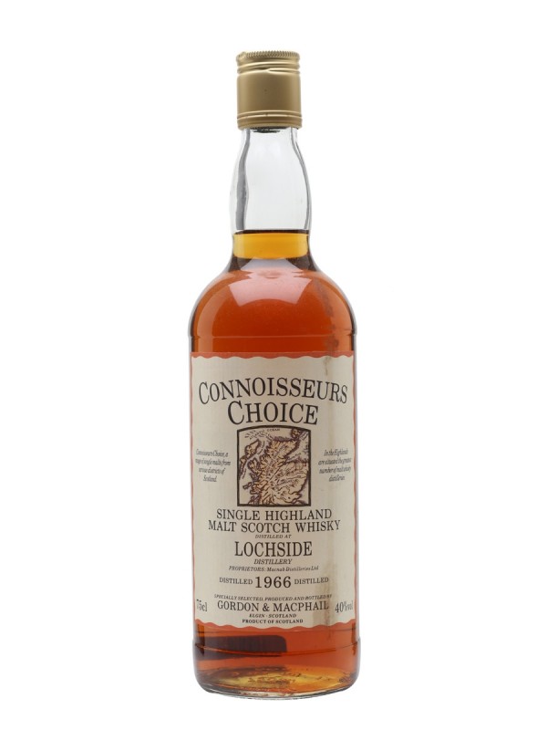 Lochside 1966 Map Label Connoisseurs Choice Gordon & Macphail