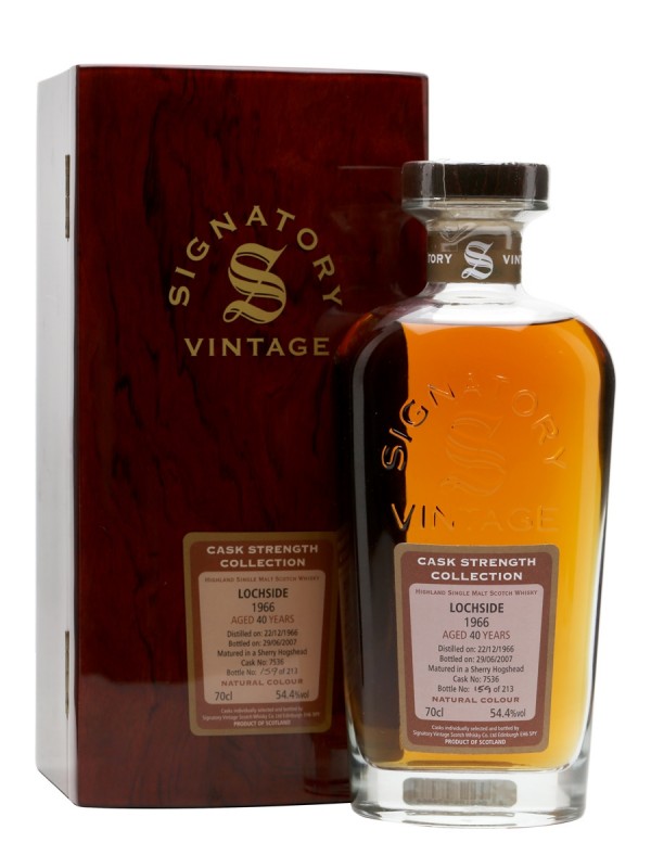 Lochside 1966 40 Year Old Sherry Cask 7536 Signatory Cask Strength Collection