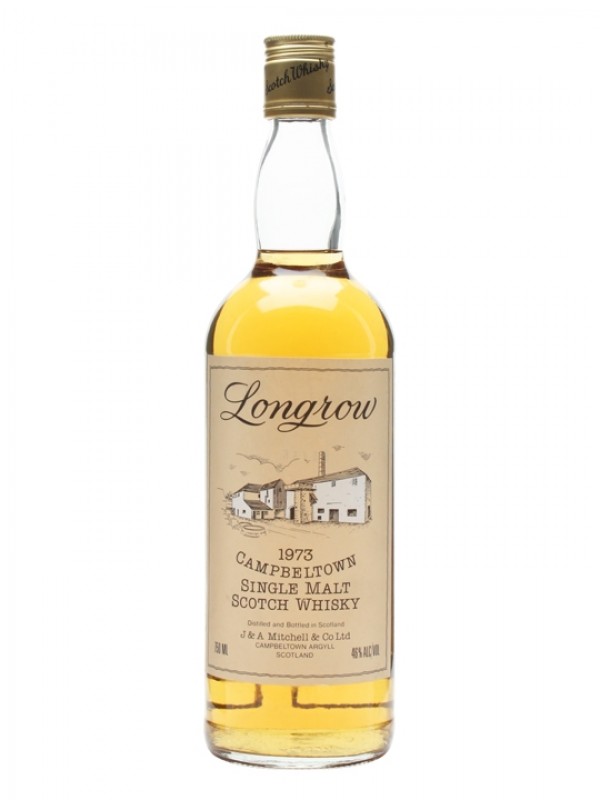 Longrow 1973 Bottled 1980s Picture Label